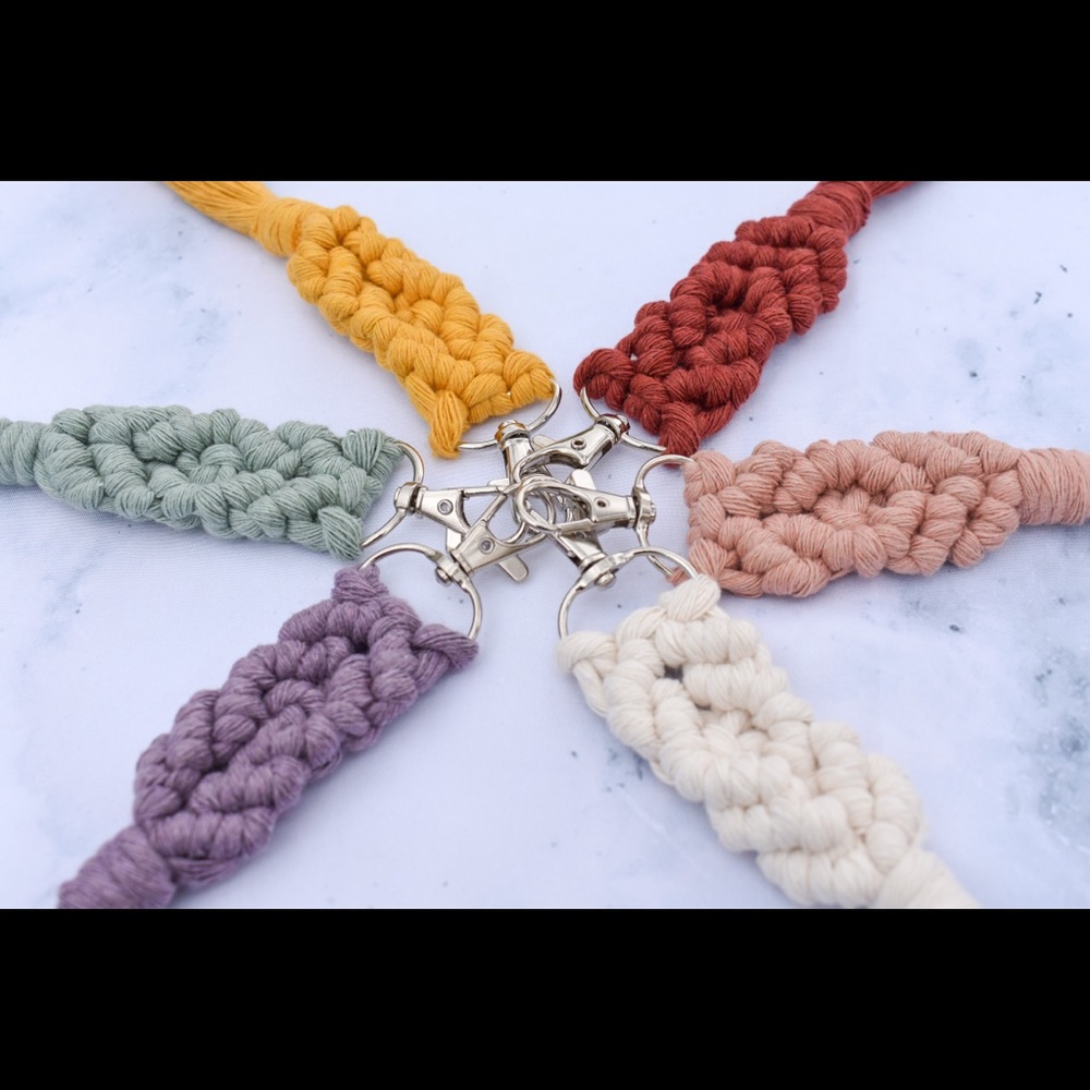 Keychains macramé keychains